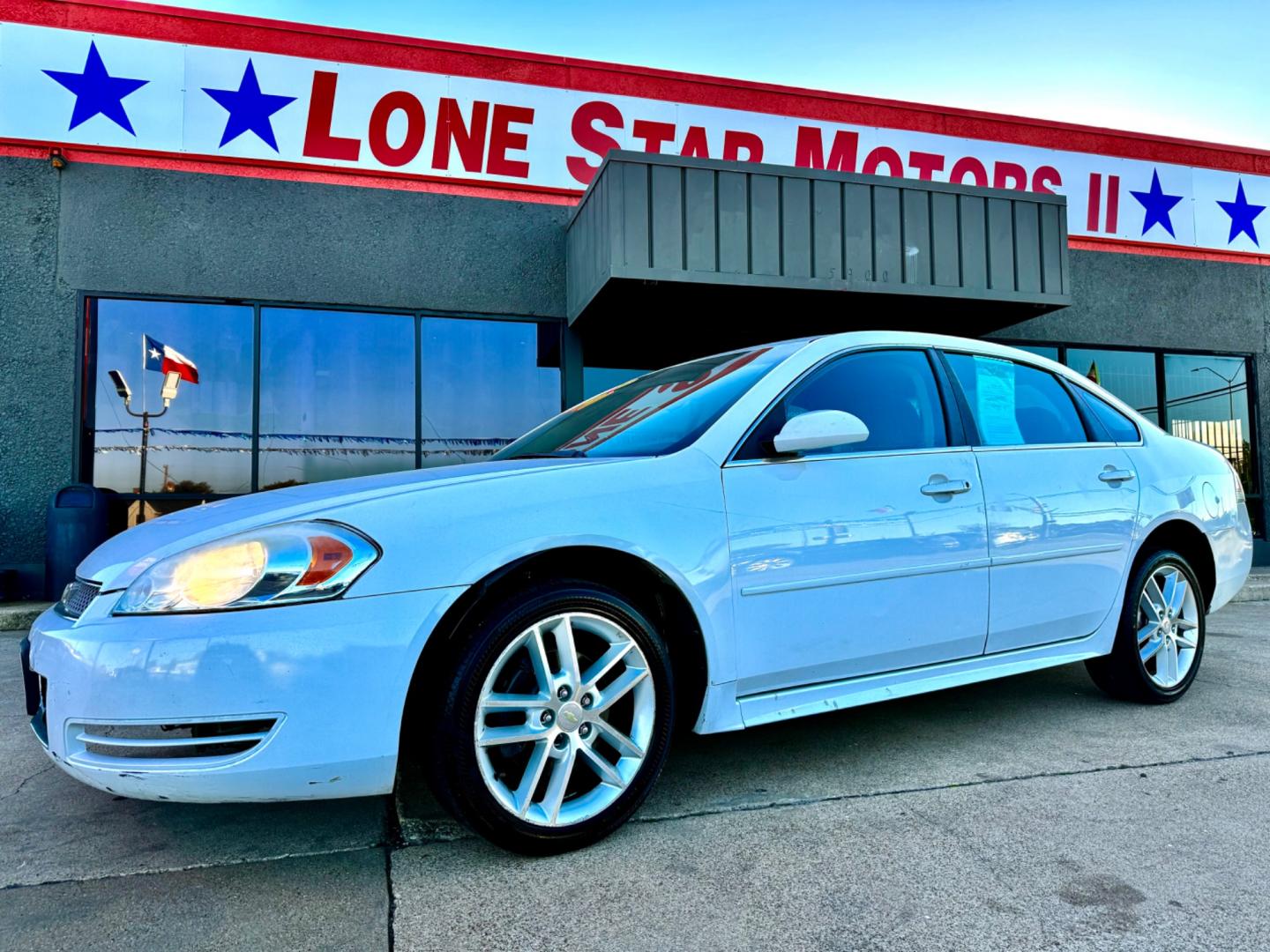 2013 WHITE CHEVROLET IMPALA (2G1WG5E36D1) , located at 5900 E. Lancaster Ave., Fort Worth, TX, 76112, (817) 457-5456, 0.000000, 0.000000 - CASH CAR ONLY, NO FINANCING AVAILABLE. THIS 2013 CHEVROLET IMPALA 4 DOOR SED RUNS AND DRIVES GREAT. IT IS EQUIPPED WITH A CD PLAYER, AM/FM RADIO AND AN AUX PORT. THE TIRES ARE IN GOOD CONDITION AND STILL HAVE TREAD LEFT ON THEM. THIS CAR WILL NOT LAST SO ACT FAST! Call or text Frances at 682-8 - Photo#0